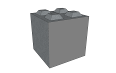 Betonový blok AB2 800x800x800 mm